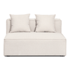 Hailey midtermodul i beige L: 121 X D: 100 X H: 65 cm