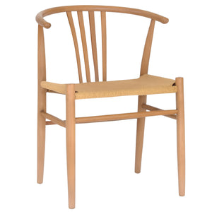 Naomi spisebordsstol i bøg med fletsæde