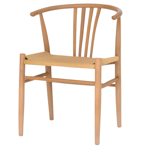 Naomi spisebordsstol i bøg med fletsæde