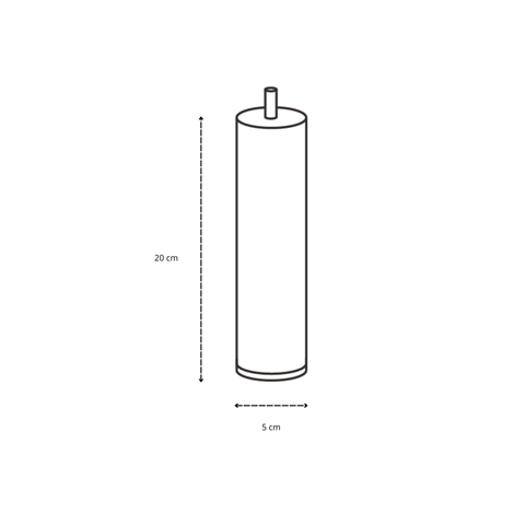 Nolan sengeben i chrome 20x5 cm (4 stk.)
