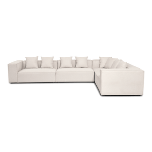 Hailey - Hjørnesofa modulsofa i beige med 4 moduler (Opstilling 2)  L: 368 X D: 247 X H: 65 Cm