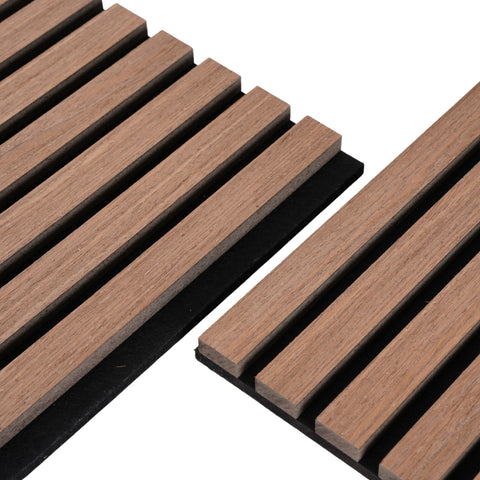 Premium fleksibel akustikpanel i røget egetræsfiner 2400x520x18 mm