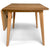 Roxby - Eg klap ud spisebord med tillægsplade i lakeret egefiner - 80/120 x 80 cm.