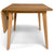 Roxby - Eg klap ud spisebord med tillægsplade i lakeret egefiner - 80/120 x 80 cm. - Fragtskade (OU4513)