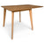 Roxby - Eg klap ud spisebord med tillægsplade i lakeret egefiner - 80/120 x 80 cm. - Fragtskade (OU4513)