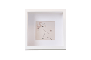 Salma dyb billedramme hvid 25x25 cm