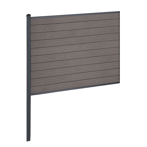 Finley komposithegn midtermodul - H: 150 x L: 185 cm - Brun