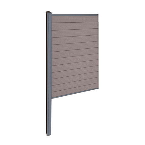 Finley komposithegn midtermodul - H: 180 x L: 95 cm - Brun