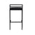 Allie barstol til køkken - Sort velour 75 cm. Skade på ryglæn (OU5373)