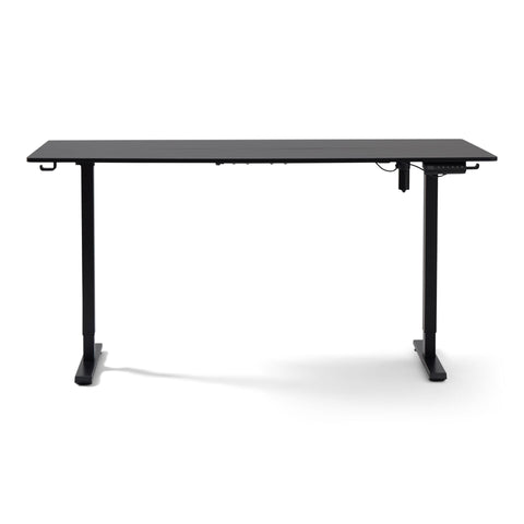 Damian hæve- og sænkebord skrivebord 160x80 cm i sort