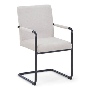 Tessa spisebordsstol i beige tekstil