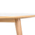 Nora rundt laminat spisebord - Ø120 cm - Hvid/Eg