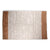 Parma tæppe - Grå/natur læder 240x180