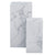 Adele - Sæt af sideborde/piedestaler i hvidt marmor look