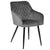 Spisebordssæt - Aura plankebord 200 cm røget eg + 6 x Carlo spisebordsstole grå velour (Forberedt til Tillægsplader)