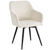 Carlo spisebordsstol -  Hvid boucle med drejefunktion 360 grader