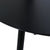 Linus Ovalt spisebord med udtræk 120/160/200 cm Sort/Sort Inkl. 2 tillægsplader