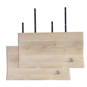 Aura - Tillægsplader til plankebord, 2 stk - Hvidolieret egetræ (Restparti)