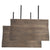 Aura plankebord - 300/400 x 95 cm - Røget eg med krydsben (Inkl. 2 tillægsplader)