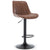 Otto – Brun justerbar barstol i kunstlæder med drejefunktion 360 grader