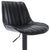 Otto – Sort justerbar barstol i kunstlæder med drejefunktion 360 grader