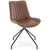 Otto spisebordsstol i brun kunstlæder med drejefunktion 360 grader