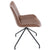 Otto spisebordsstol i brun kunstlæder med drejefunktion 360 grader