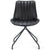 Otto spisebordsstol i sort kunstlæder med drejefunktion 360 grader