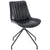 Otto spisebordsstol i sort kunstlæder med drejefunktion 360 grader