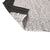 Parma tæppe - Grå/Sort læder 180x120