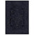 Sika tæppe - Mørkeblå/grå mønstret 90x60