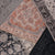 Sika tæppe - Mørkeblå/grå mønstret 90x60