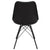 Comfort spisebordsstol - Sort med sorte ben