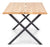 Aura plankebord - 200 x 95 cm - Olieret eg med krydsben (forberedt til tillægsplader)