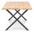 Aura plankebord - 300 x 95 cm - Olieret eg med krydsben (forberedt til tillægsplader)