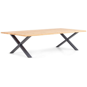 Aura plankebord - 300 x 95 cm - Olieret eg med krydsben - Forberedt til tillægsplader (Restparti)