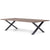 Aura plankebord - 300 x 95 cm - Røget eg med krydsben (Forberedt til tillægsplader)