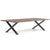Aura plankebord - 300 x 95 cm - Røget eg med krydsben (Forberedt til tillægsplader)