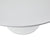 Zander - Rundt hvidt spisebord med trompetfod - Ø100 cm