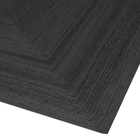 Alex tæppe - Sort jute 90x60