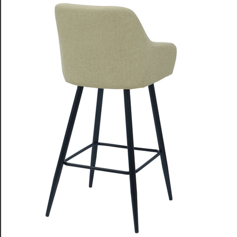 Carlo barstol - beige med armlæn 65 cm