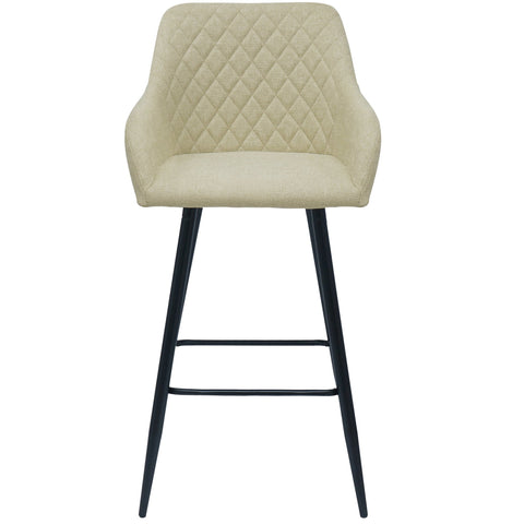 Carlo barstol - beige med armlæn 65 cm