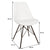 Comfort - Hvid spisebordsstol - 1 stk. på lager