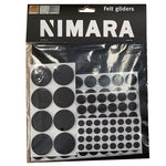 Filtpuder/møbelpuder til gulvbeskyttelse (125 stk/pk)