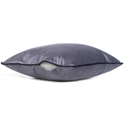 Gabi pyntepude - Sølvgrå velour 45x45 cm