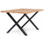 Torino plankebord - 140 x 95 cm - Olieret eg med krydsben (IKKE forberedt til tillægsplader)