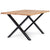 Aura plankebord - 140 x 95 cm - Olieret eg med krydsben (Forberedt til tillægsplader)